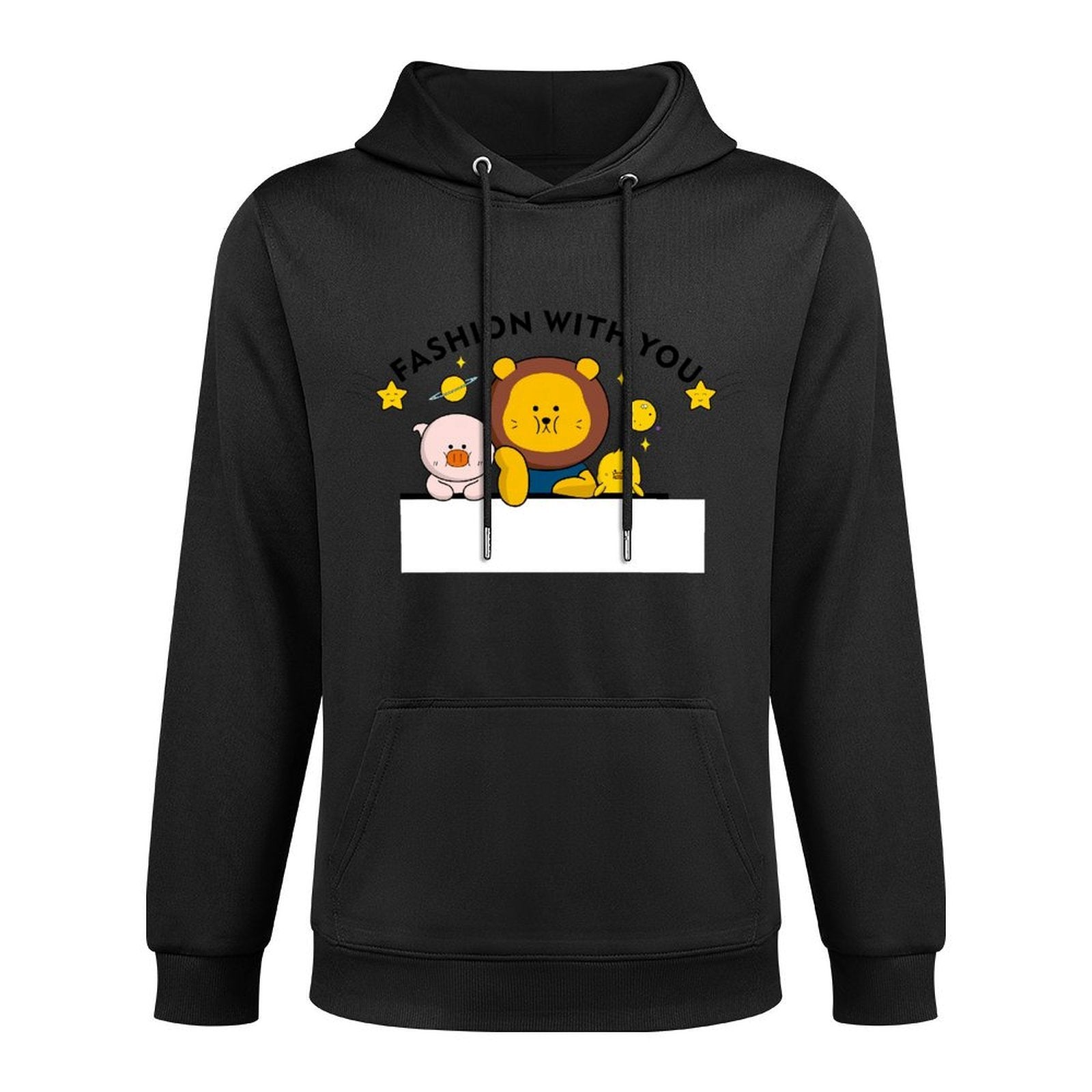 Logo-Ready Pure Front Graphic Hoodies